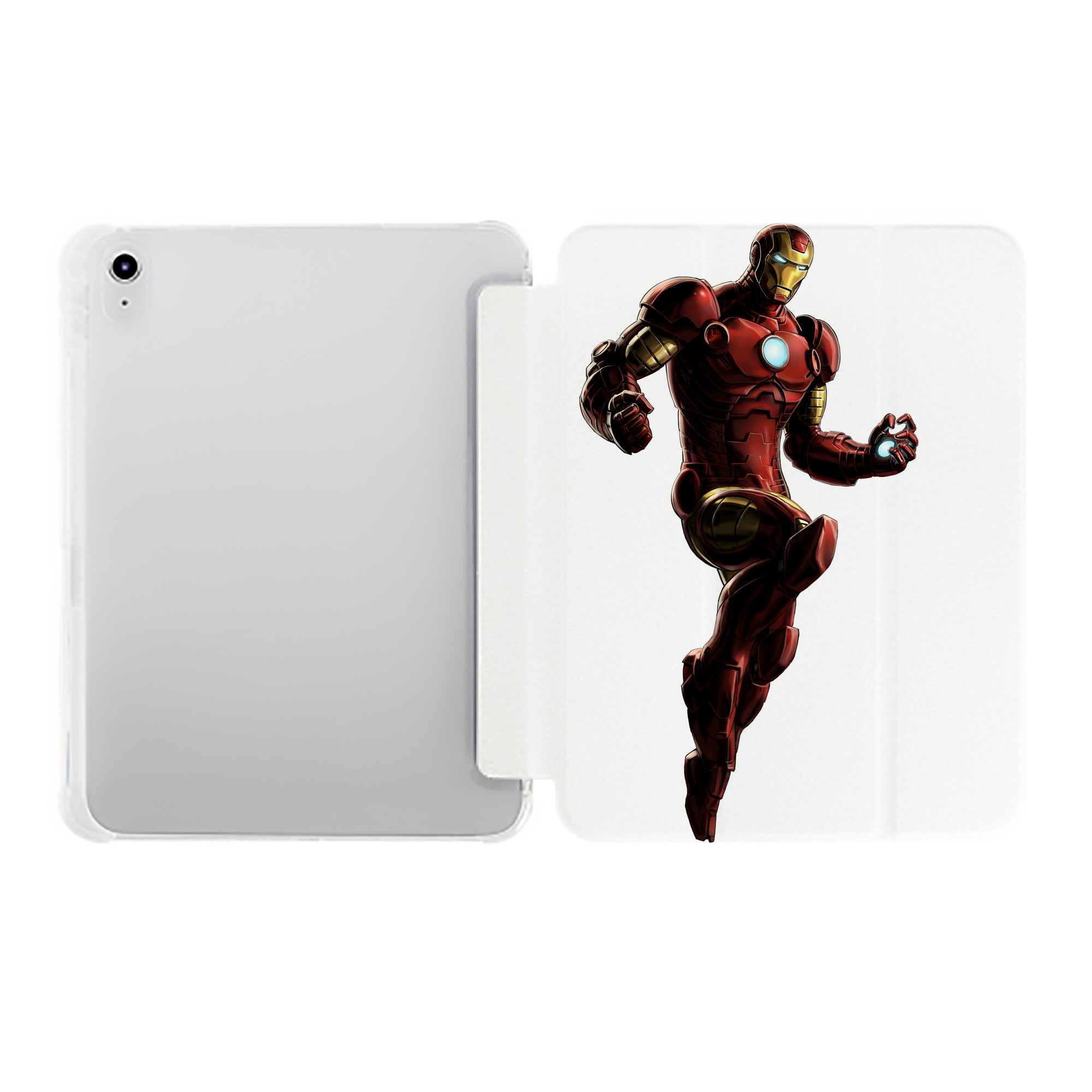 （画像用） アベンジャーズ The Avengers IPad ケース ペン収納付き 三つ折りスタンド PUレザー×シリコン 対応機種9.5/10.5/10.9インチ